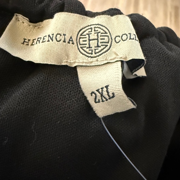 Herencia Collection Black Off the Shoulder Blouse w Red Embroidered Flowers 2XL - Picture 8 of 10